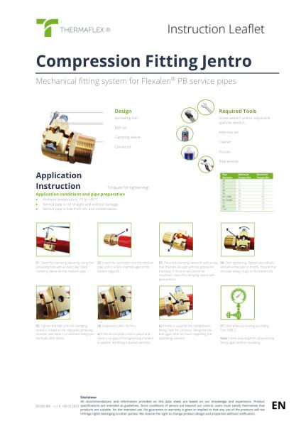 Instruction for Compression Fitting Jentro (EN) | Thermaflex
